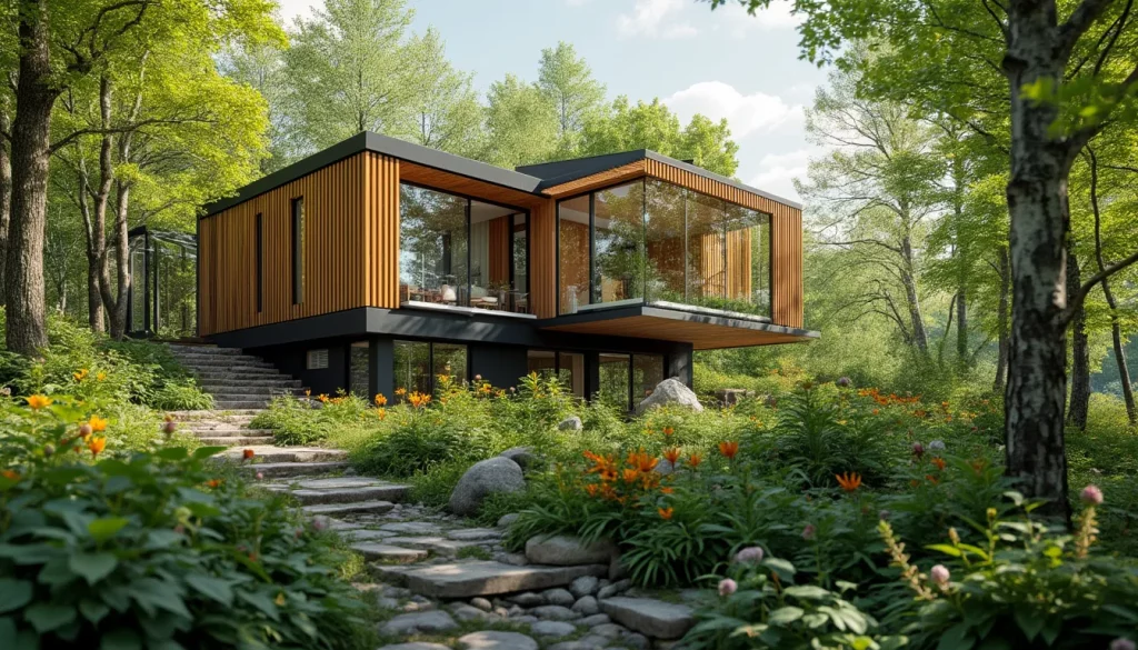 Maison passive moderne et écologique