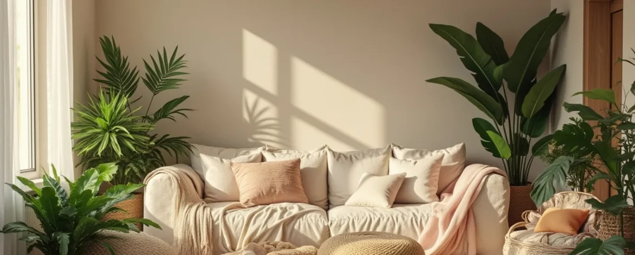 Intérieur cocooning chaleureux et accueillant