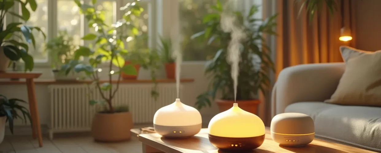 Intérieur accueillant avec diffuseurs d'huiles essentielles
