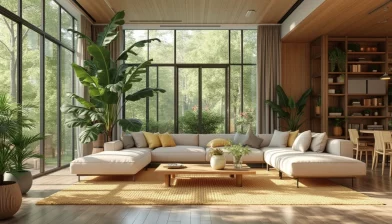 Intérieur sain et lumineux